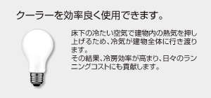 クーラーを効率良く使用できます。